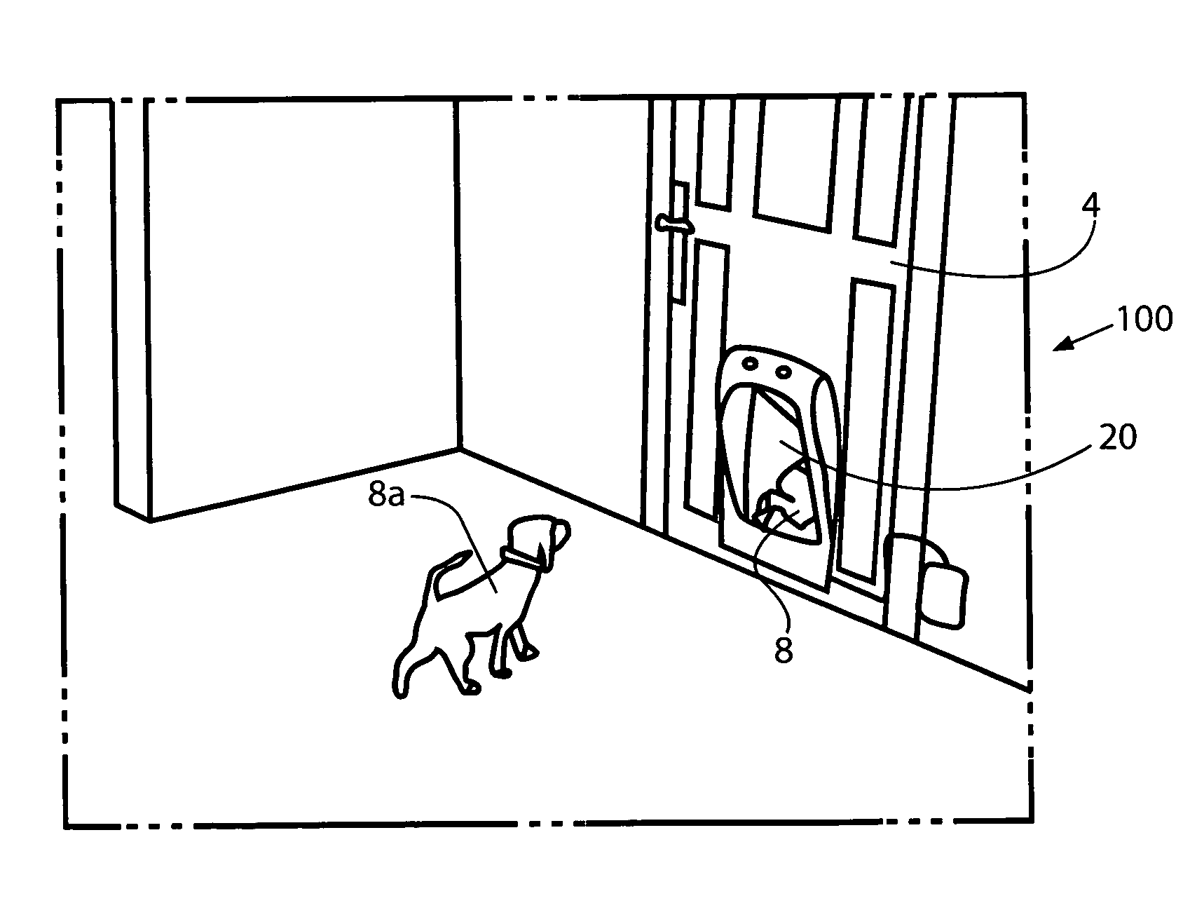 System and method for controlling animal's egress from a secure enclosure