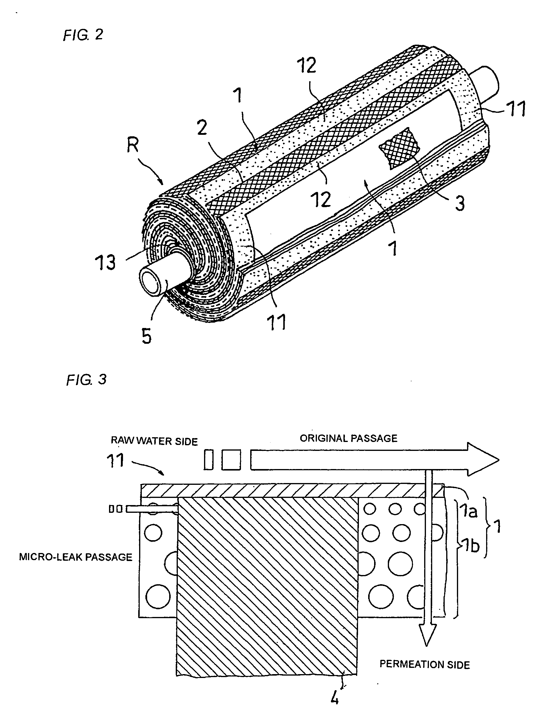 Spiral reverse osmosis membrane element, method of manufacturing the same, and its use method