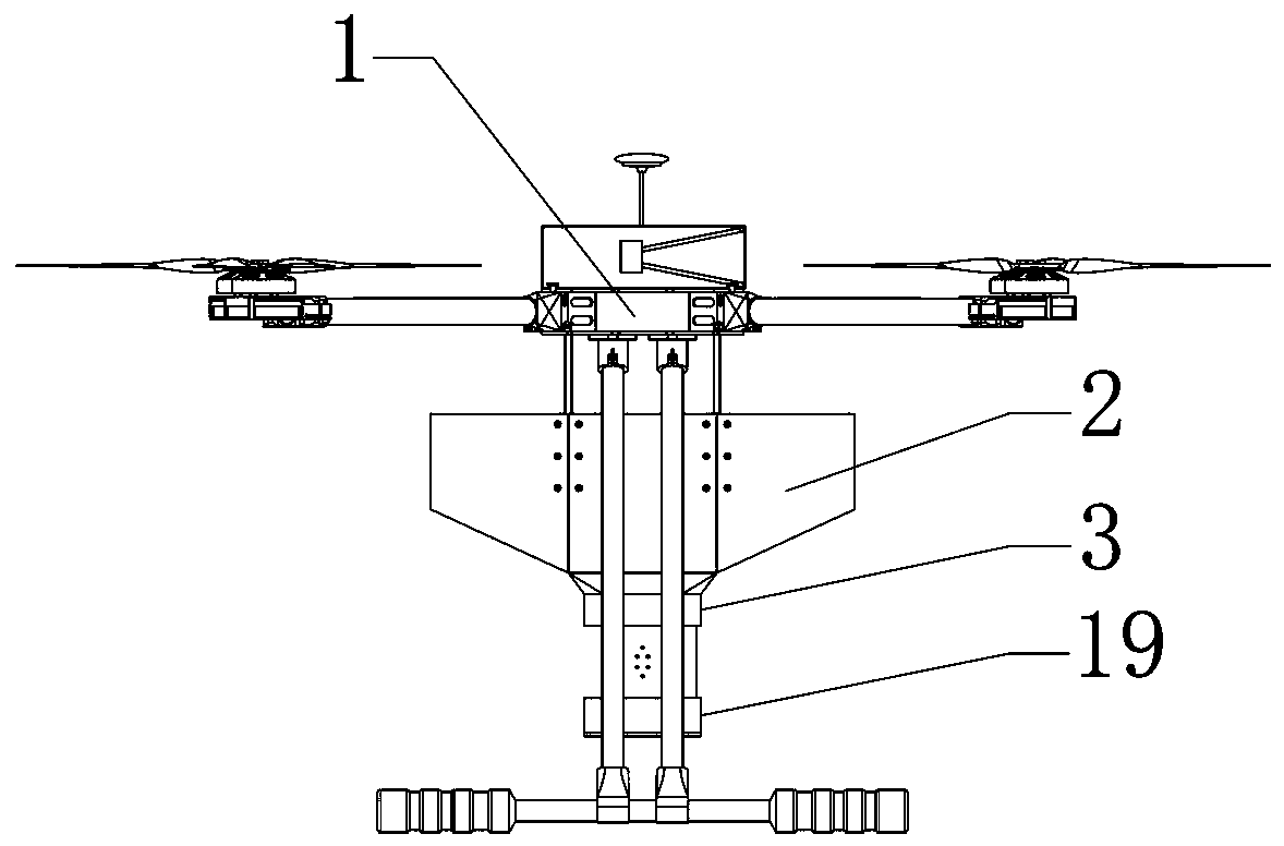 Trichogramma ball releasing device based on unmanned aerial vehicle