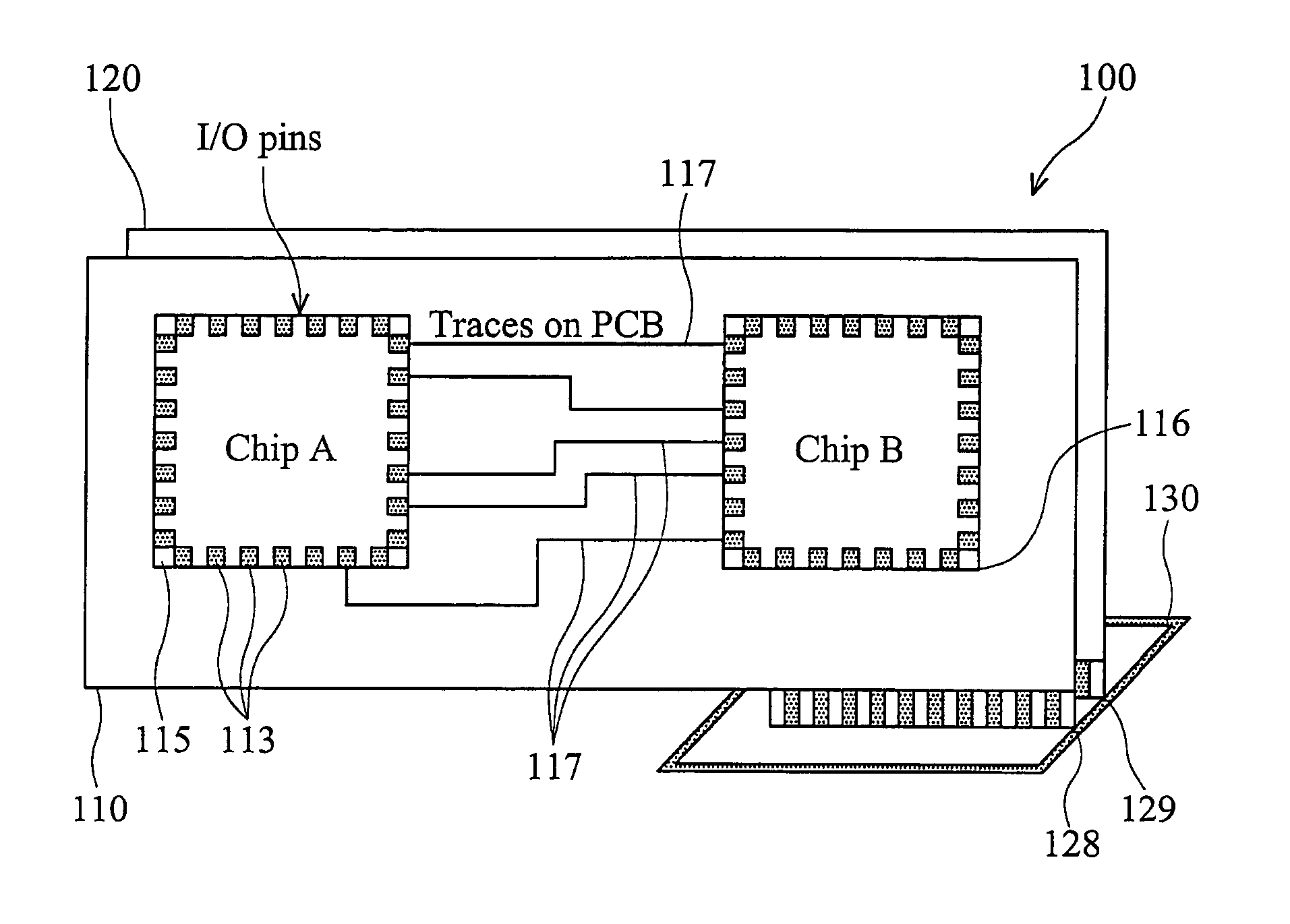 Method and apparatus for inter-chip wireless communication