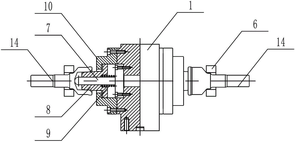 A constant velocity universal joint bell shell scraping tool