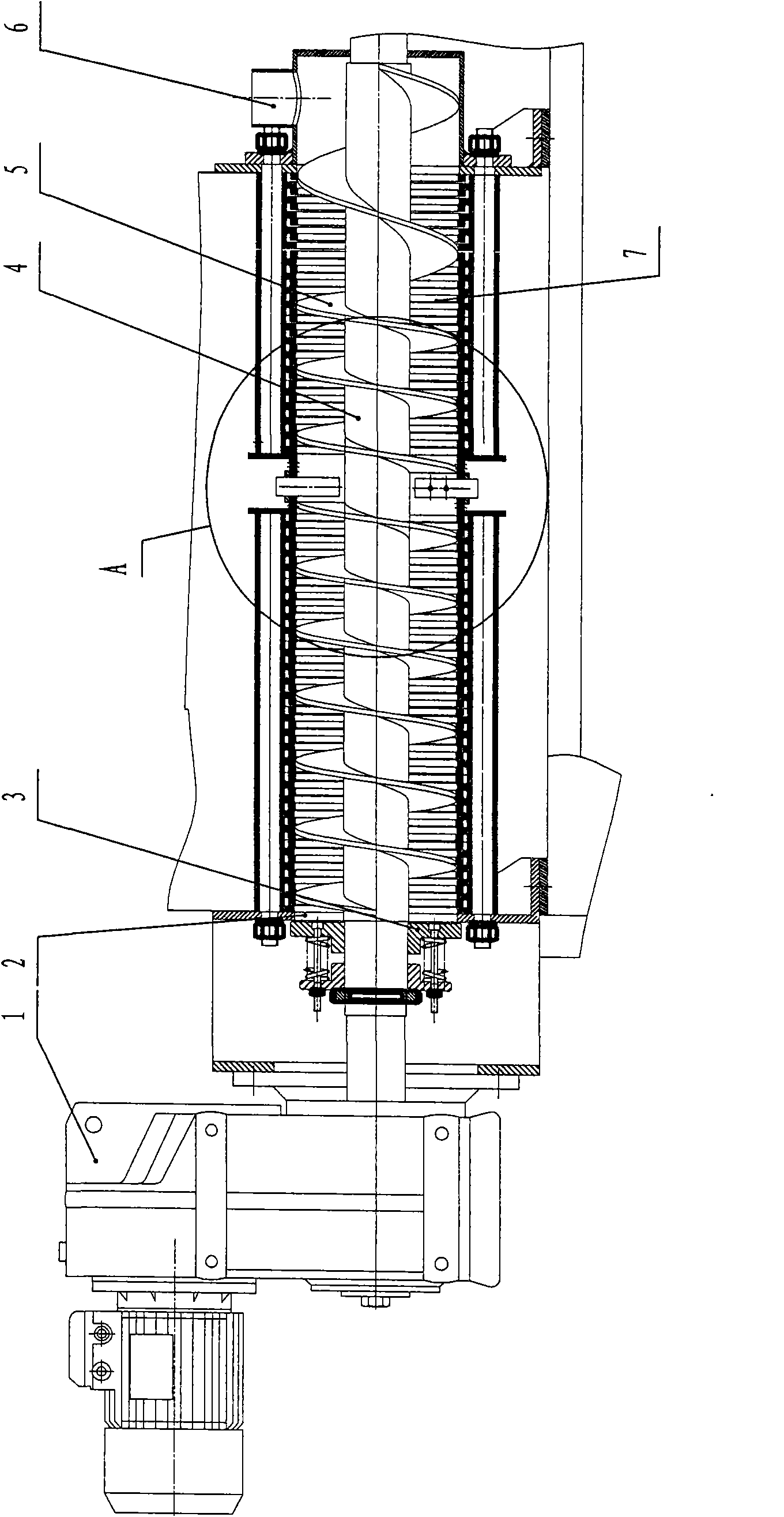 Spiral extruding filter