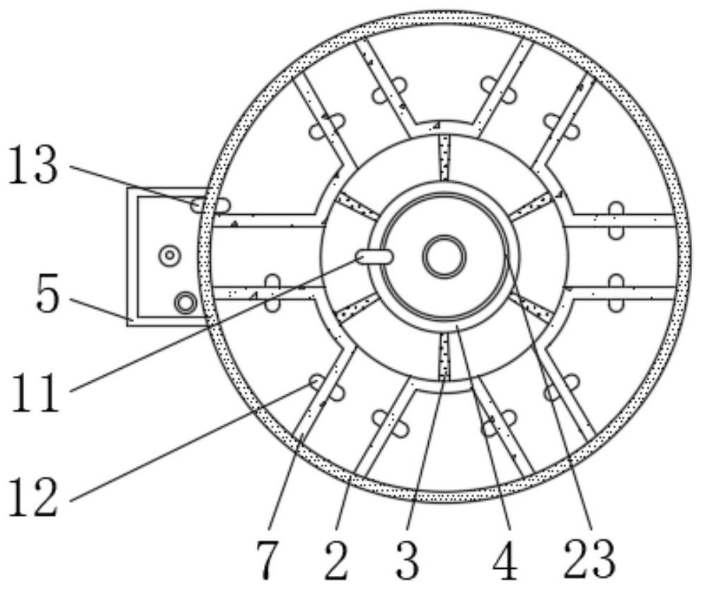 Sewage treatment device provided with anti-blocking mechanism and used for environmental protection