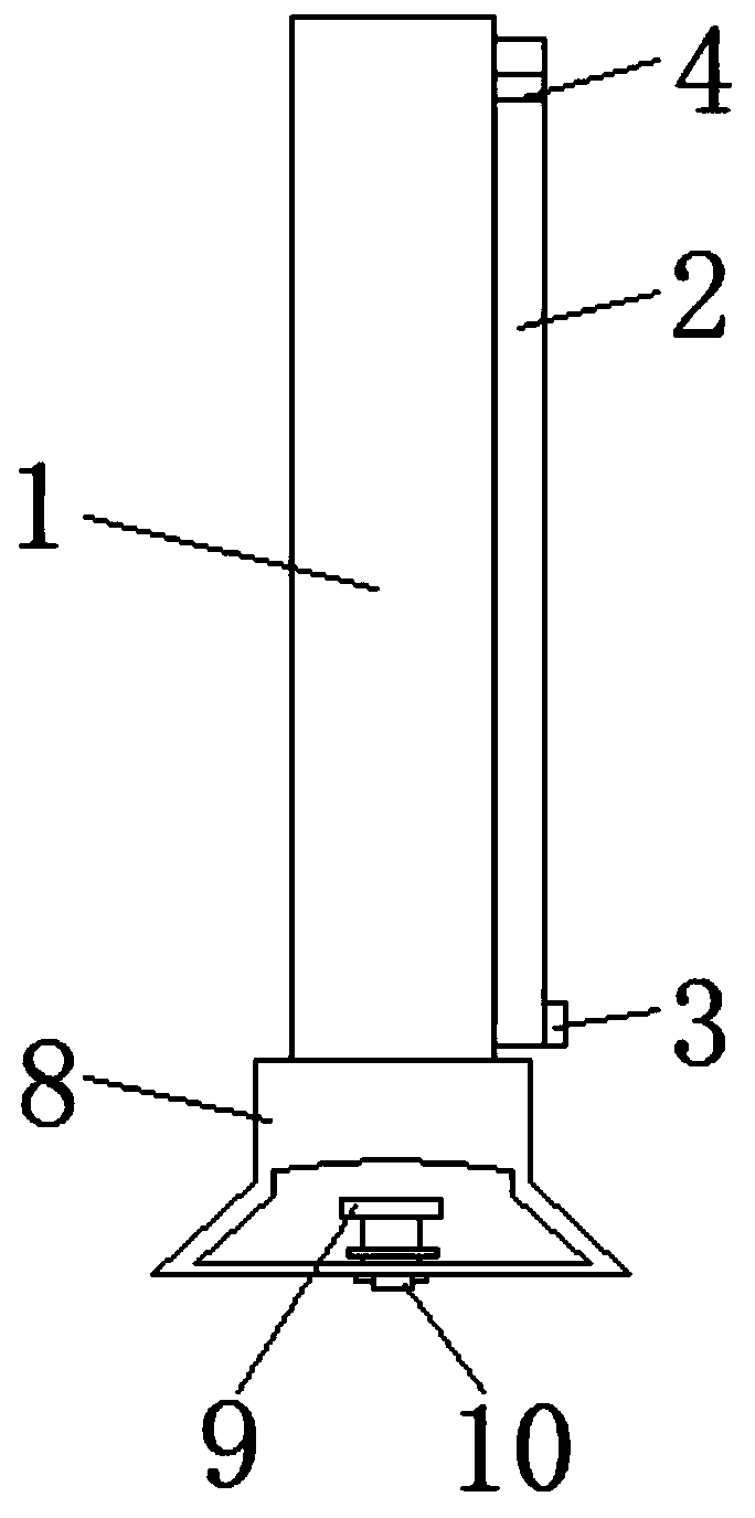 Municipal folding construction guardrail