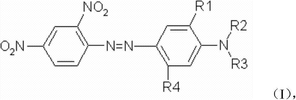 Azo type disperse dye composition synthesis method