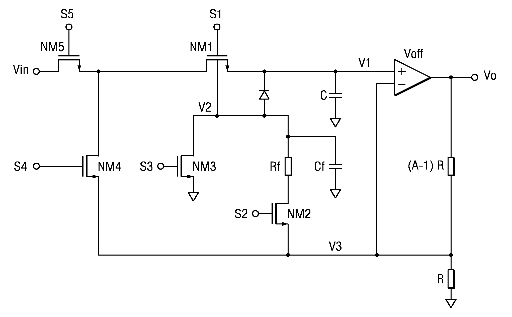 Low-leakage switch for sample and hold