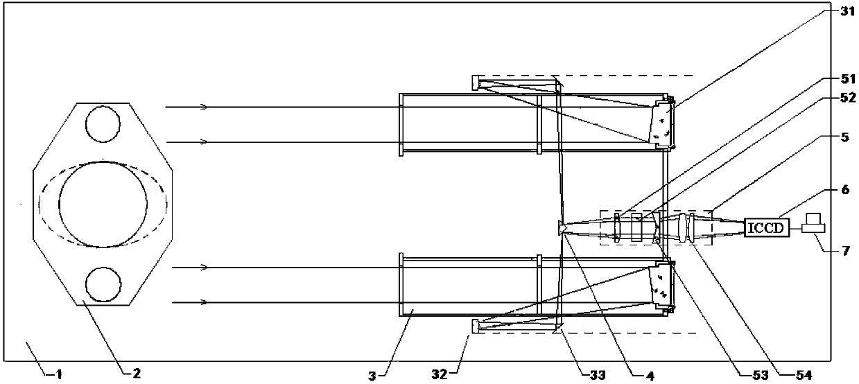 Device and method for measuring atmospheric turbulence intensity profile by receiving laser beacon