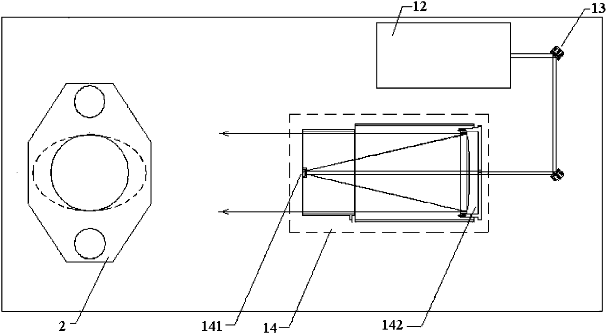 Device and method for measuring atmospheric turbulence intensity profile by receiving laser beacon