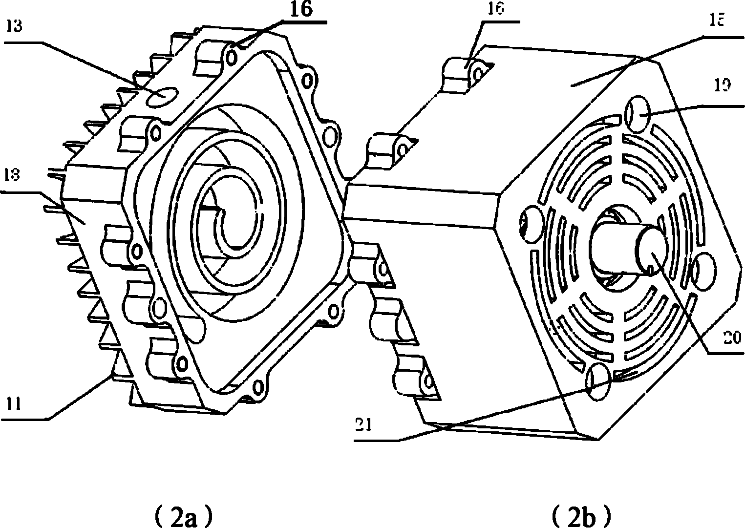 Cooling and drying integrated machine