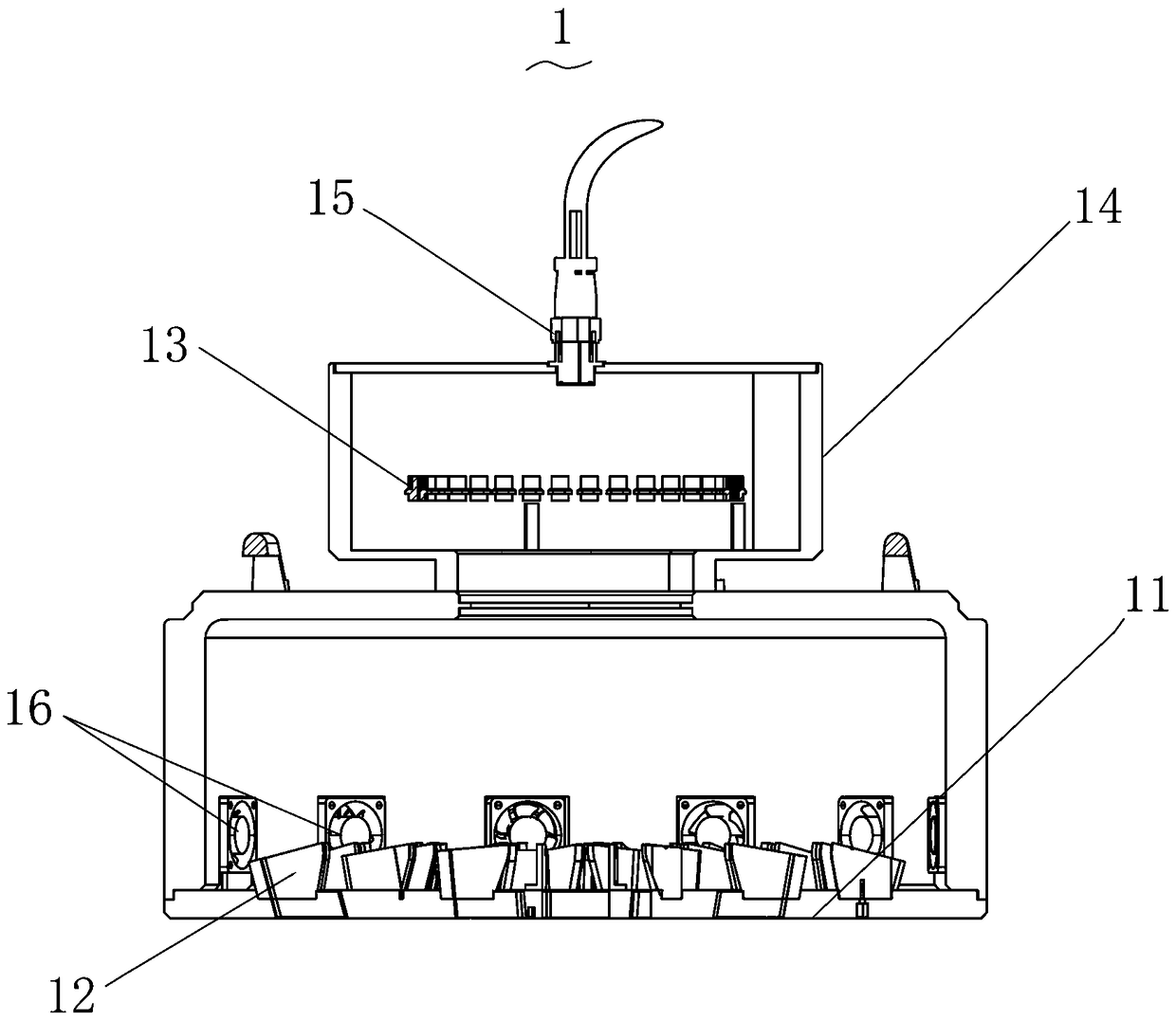 An LED condensing light source and an exposure light source system using the LED condensing light source