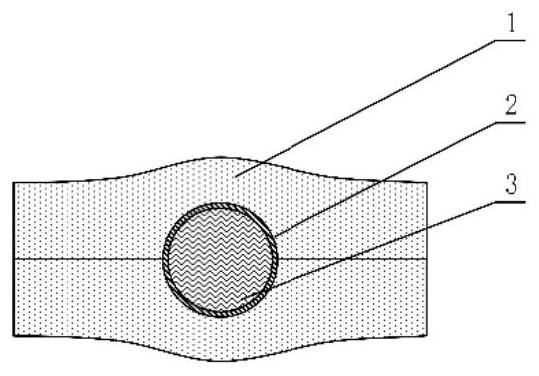 Integrated optical fiber tab, preparation method and application