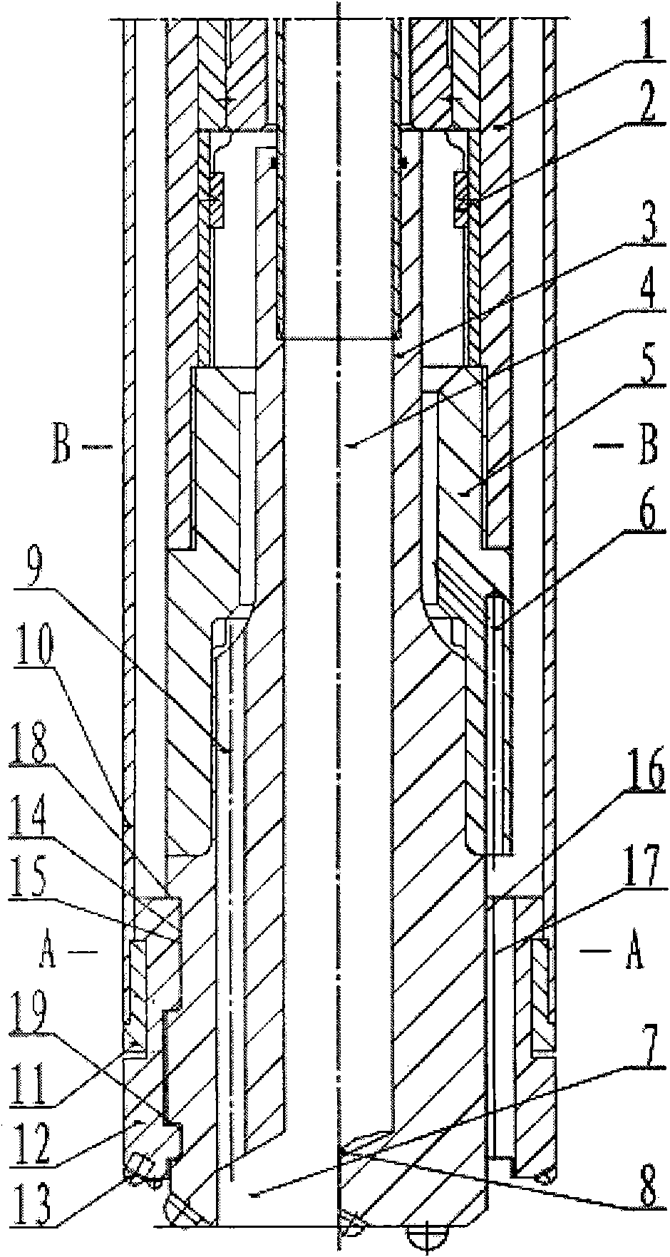 Down-the-hole hammer reverse concentric casing drilling tool