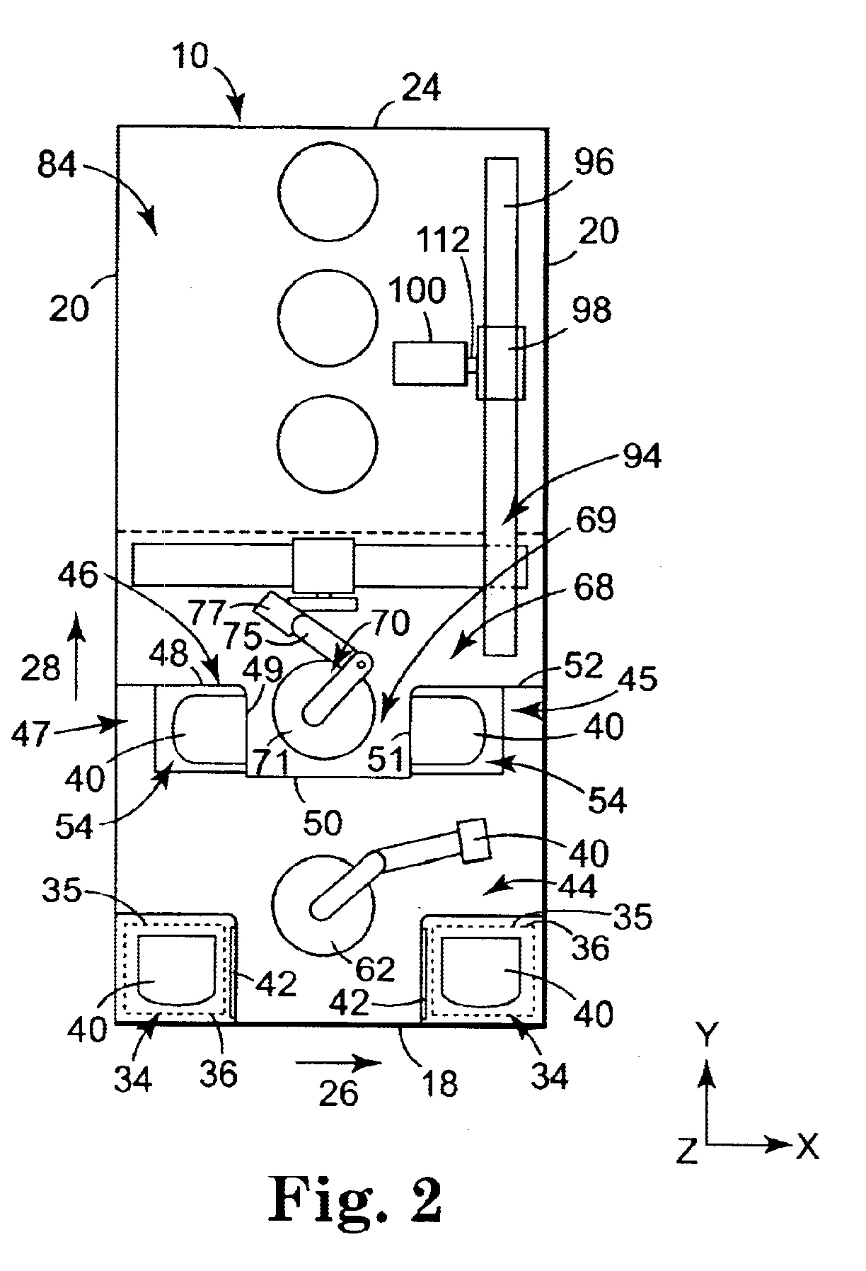 Reduced footprint tool for automated processing of microelectronic substrates