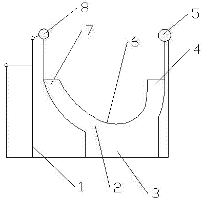 Dyed fabric soaking device