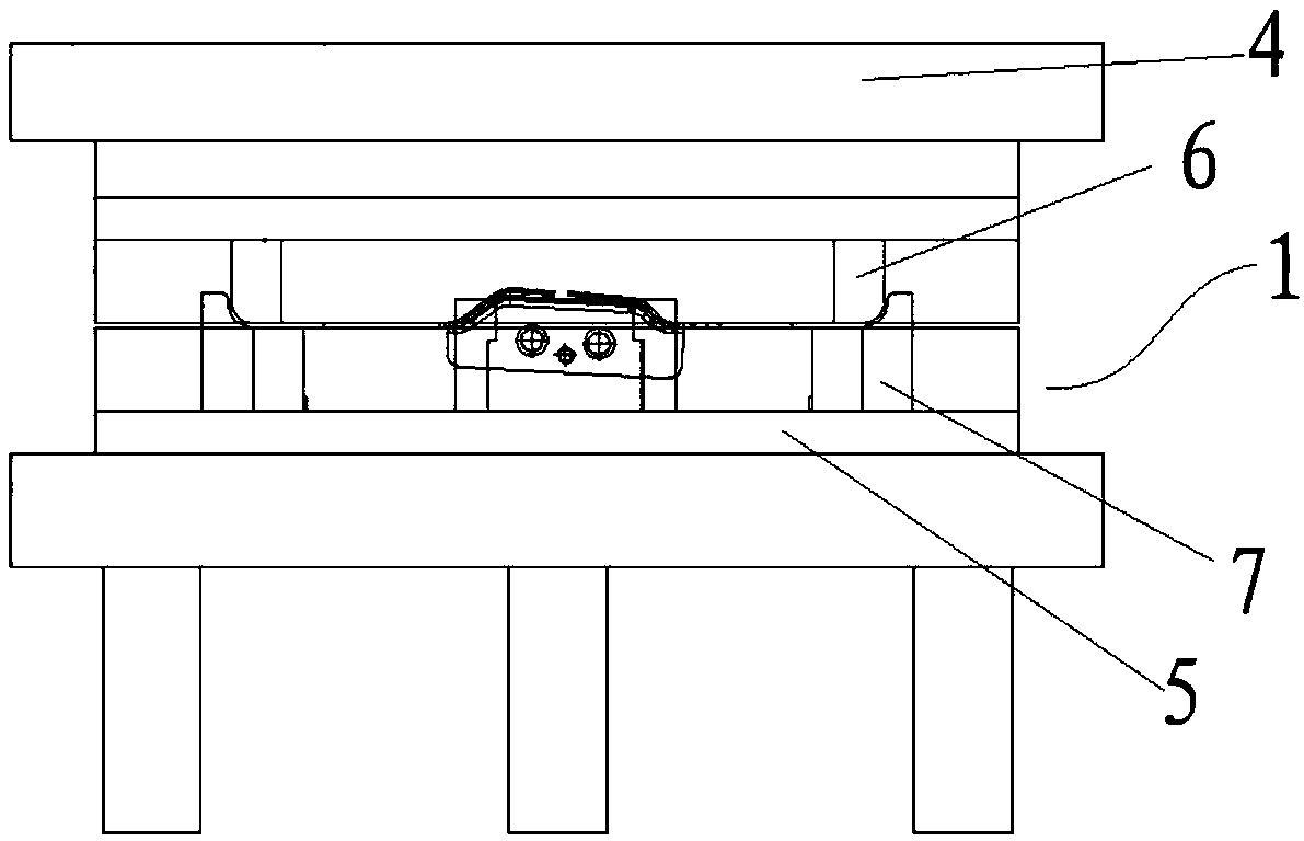 Edge curling method of stamping part and mold of edge curling method