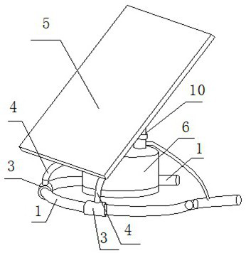 Annular magnetic rod hydraulic displacement transmission device for solar tracking system