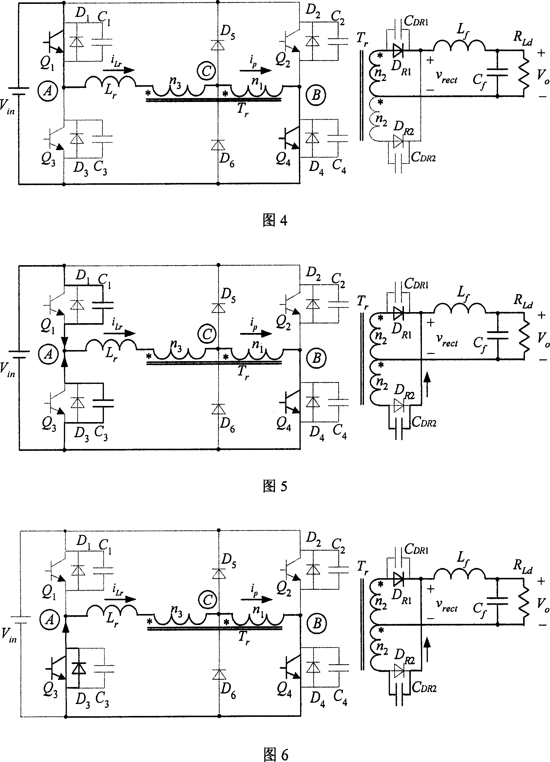 Zero-voltage switch full-bridge direct current converter