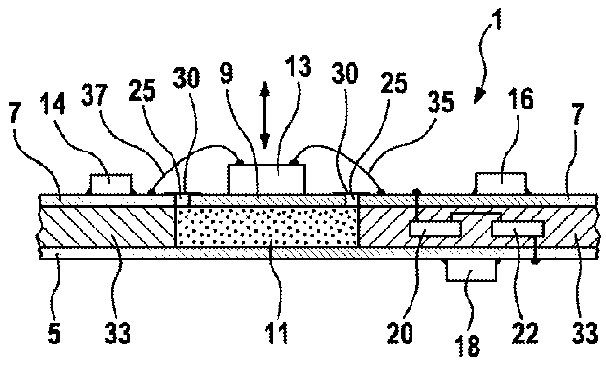 Printed circuit board arrangement comprising an oscillatory system