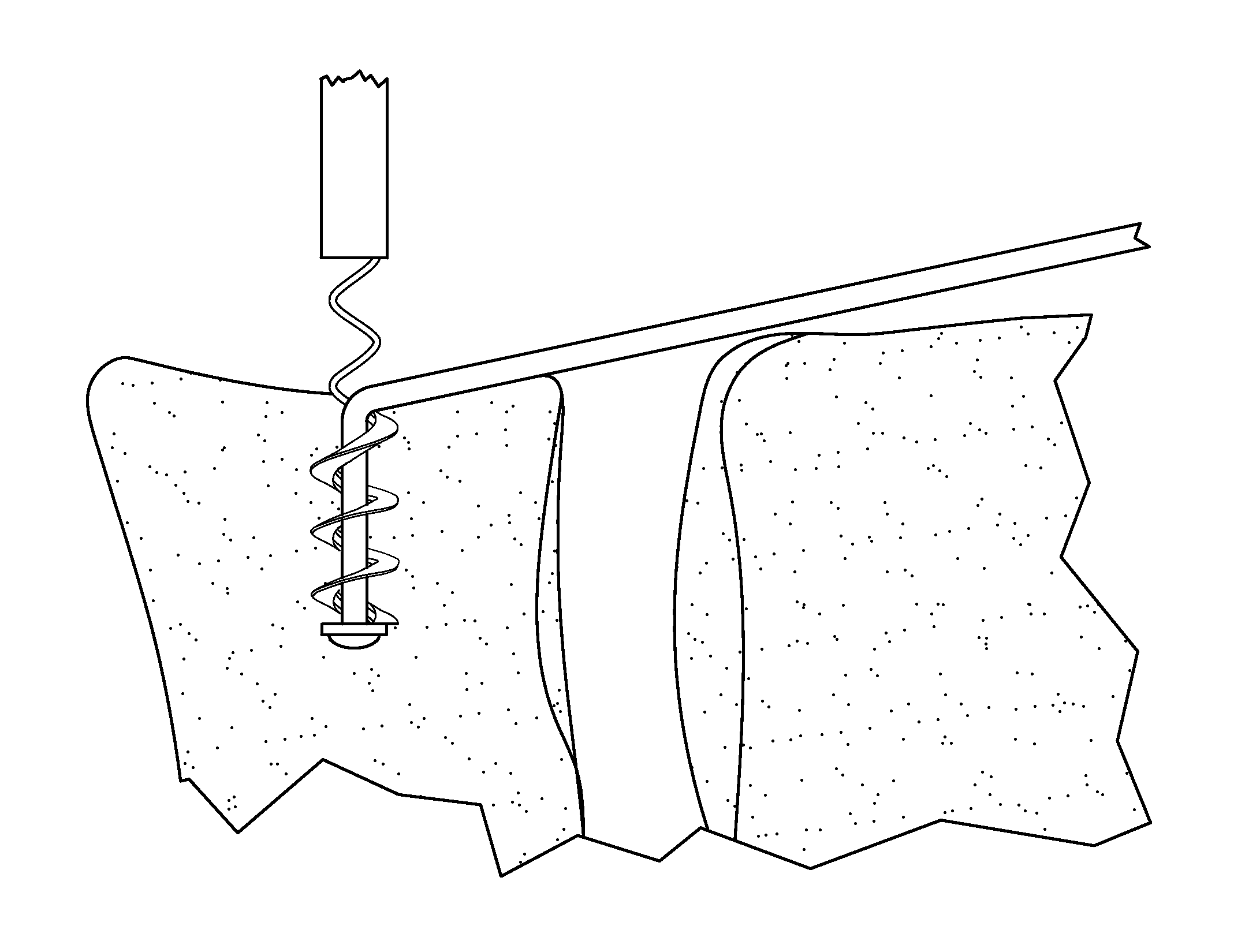 Intervertebral ligament having a helical bone fastener