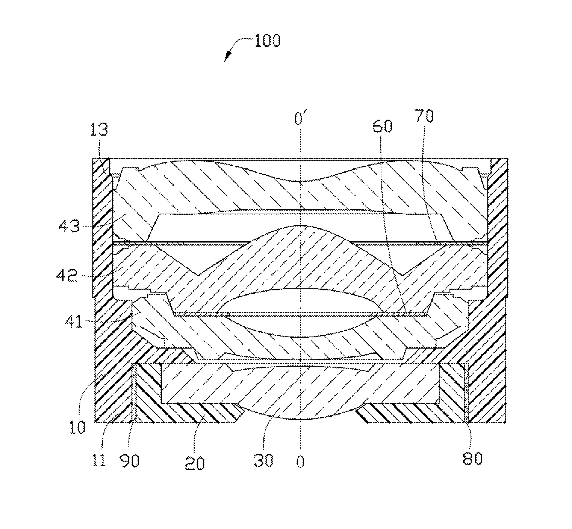 Fixed-focus lens module