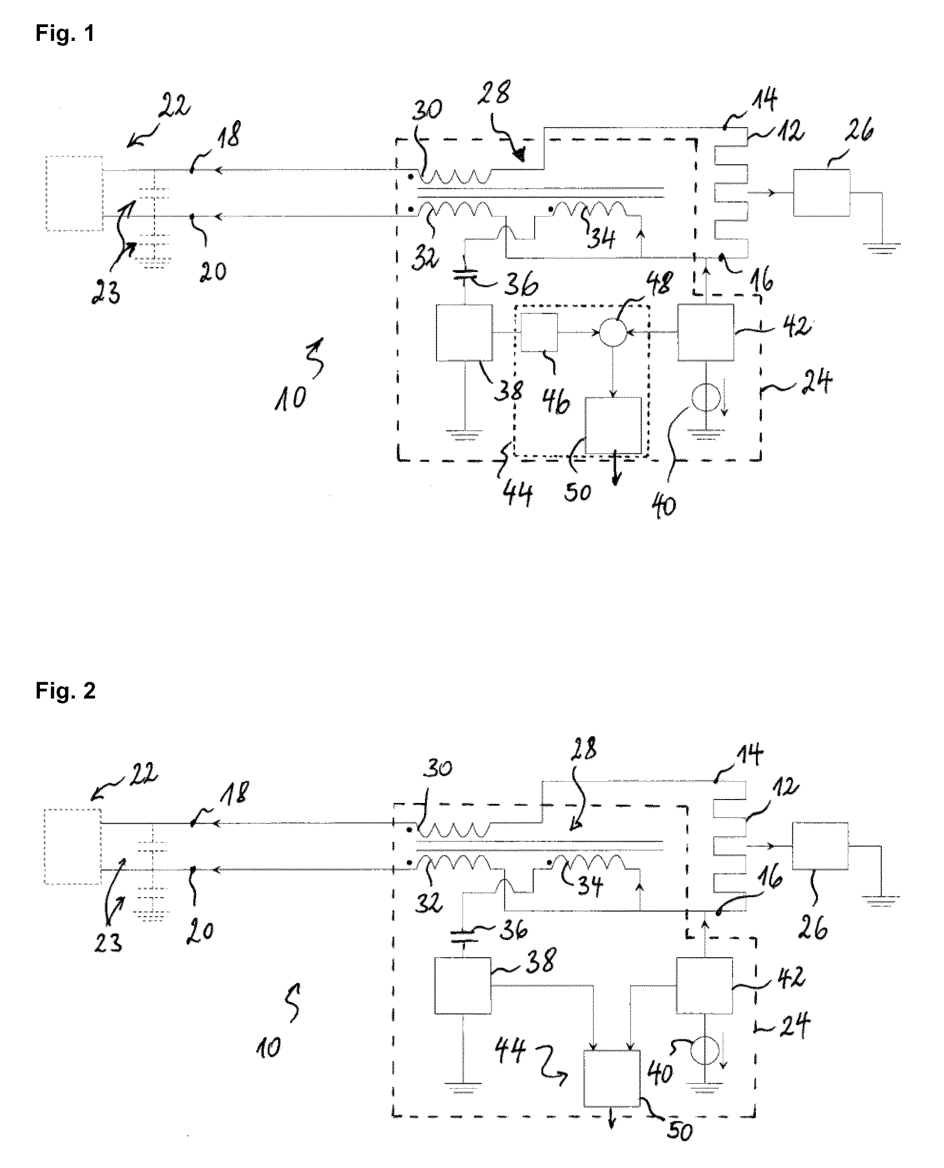 Capacitive sensing system able of using heating element as antenna electrode