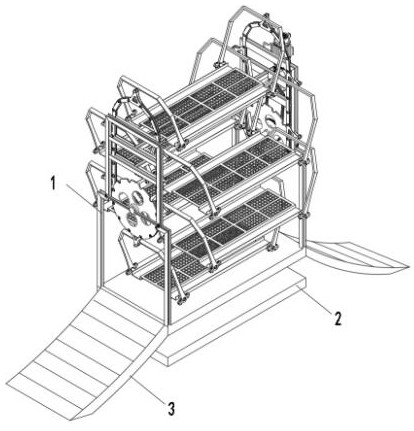 An adjustable new energy vehicle charging parking space