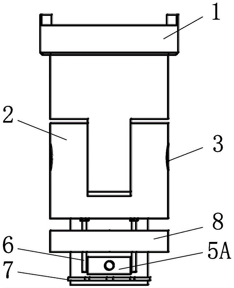 Rapid-assembling and dissembling split clamp used for fatigue test