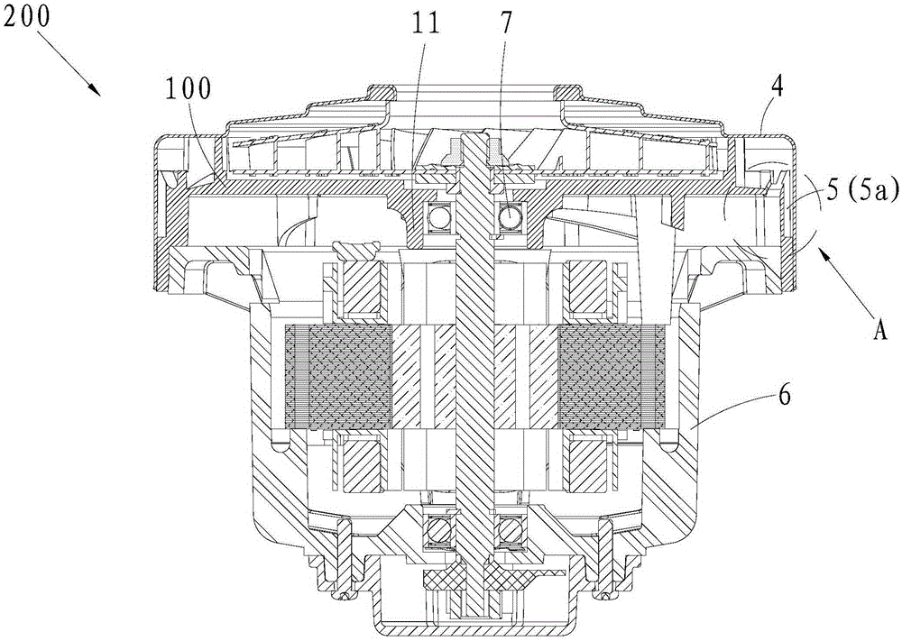 A diffuser and motor for centrifugal ventilation equipment