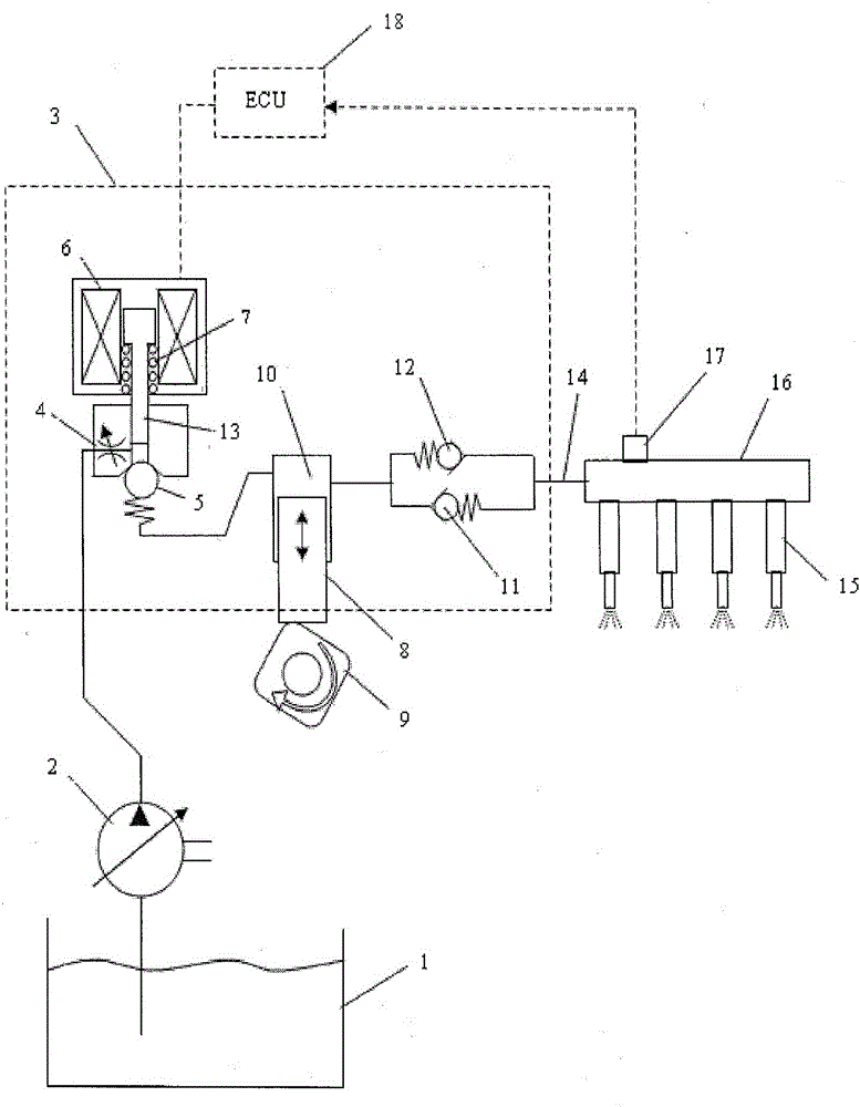 Electronically controlled inlet metered single piston fuel pump