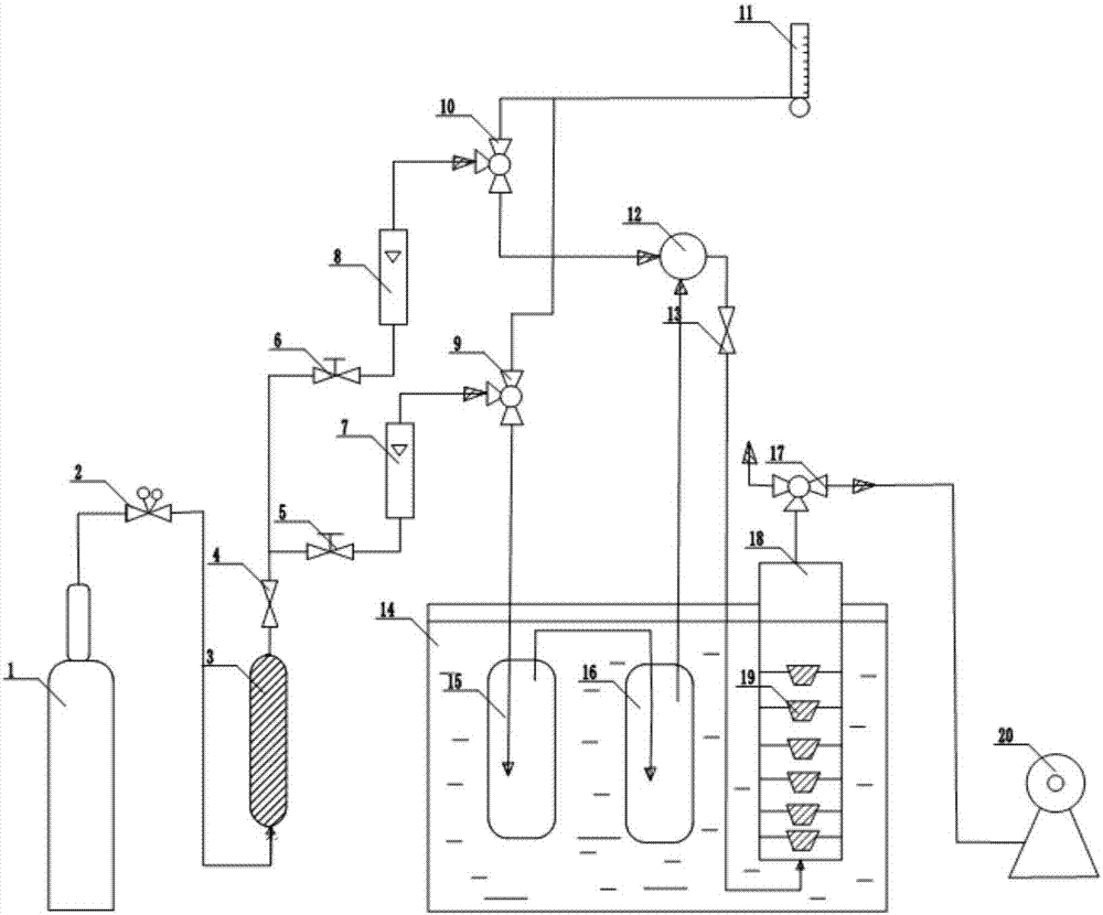 Device and method for measuring saturation adsorption capacity of porous material