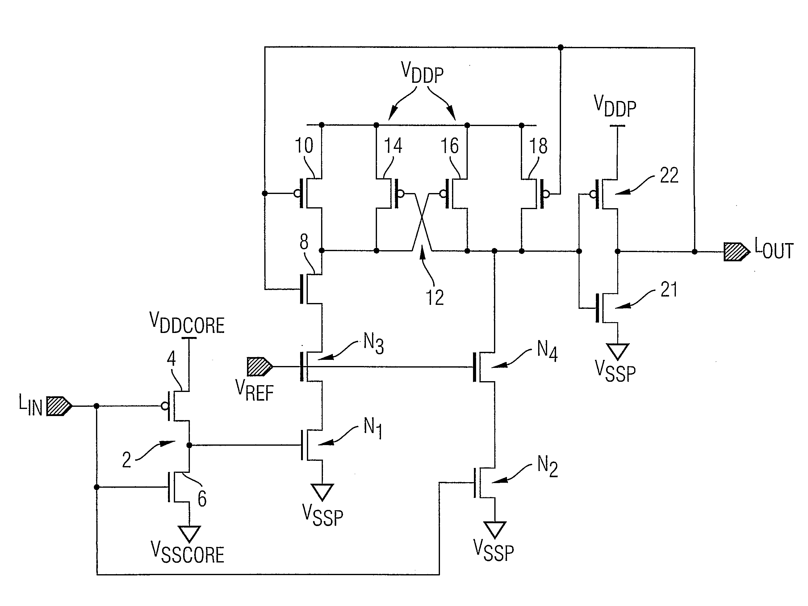 Digital Voltage Level Shifter