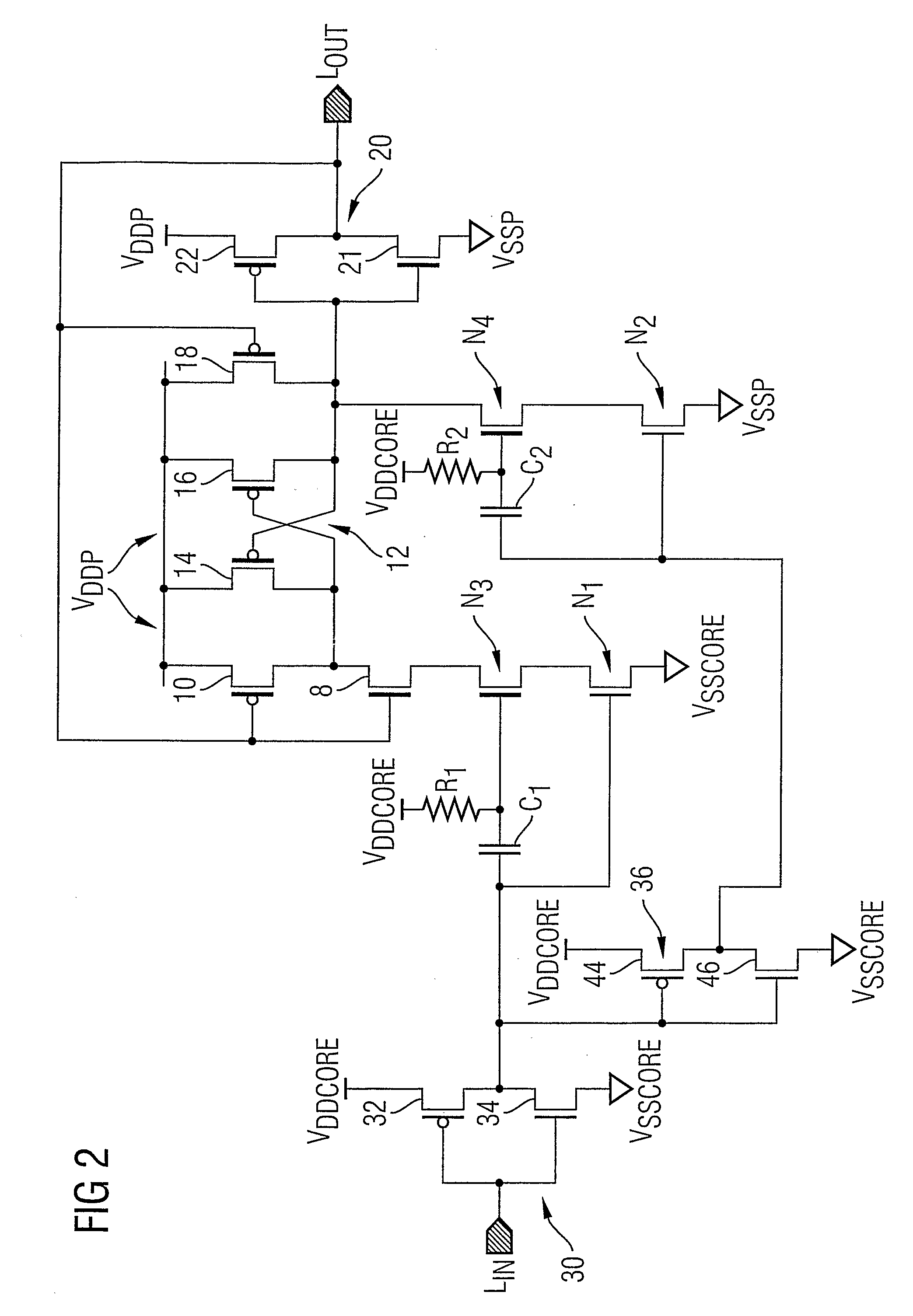 Digital Voltage Level Shifter