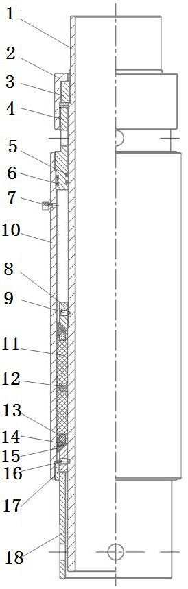 Packer test device and use method