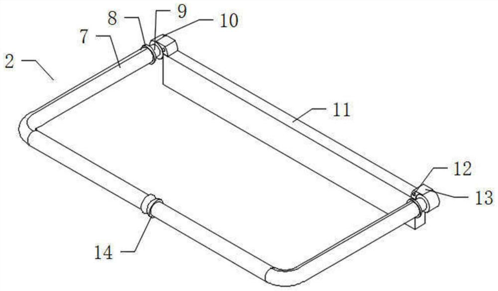 Copper foil cooling water plate structure convenient for cleaning blockage