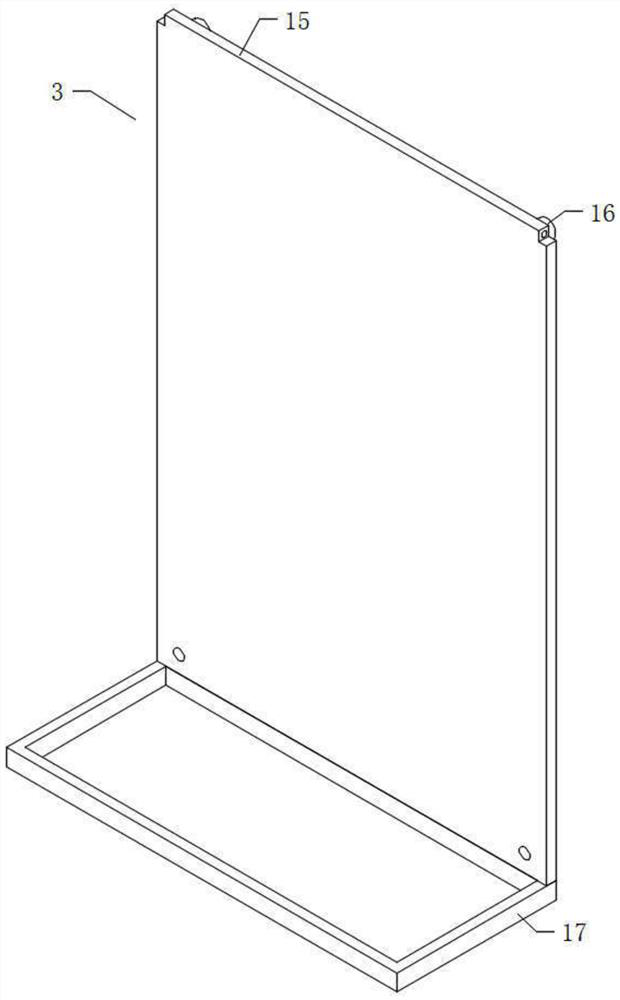 Copper foil cooling water plate structure convenient for cleaning blockage