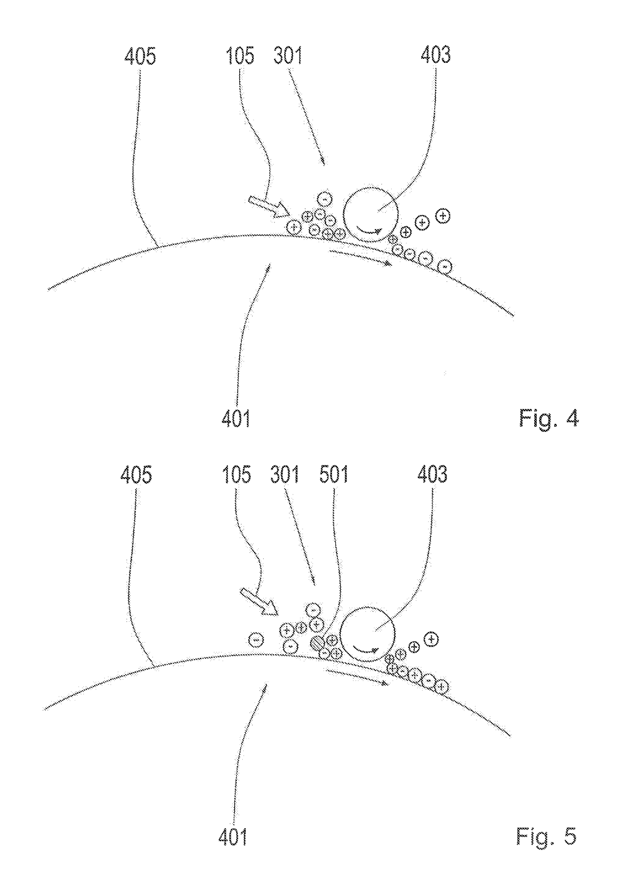 Neutralization of charged lubricant