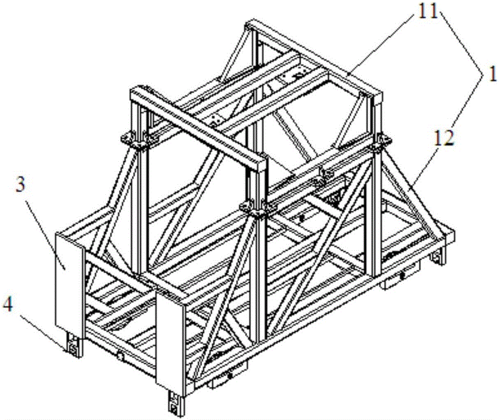 Test platform for stopping impact test with whole missile