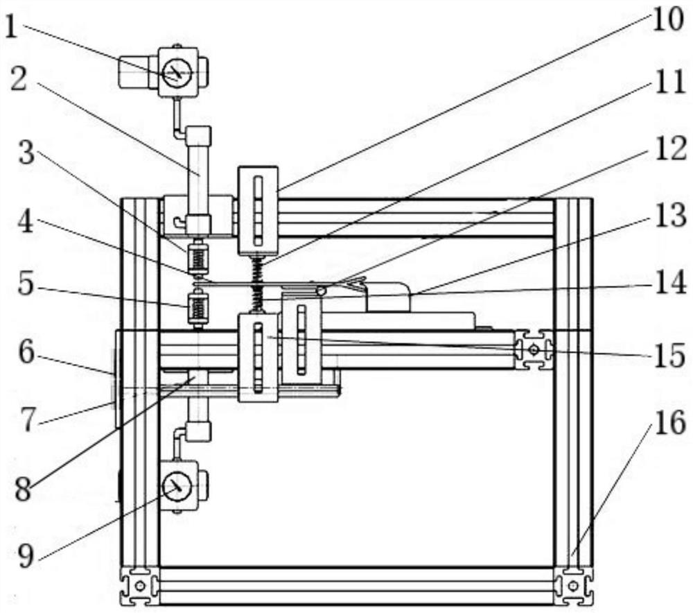 Automobile glass elevating switch button endurance test device and method thereof