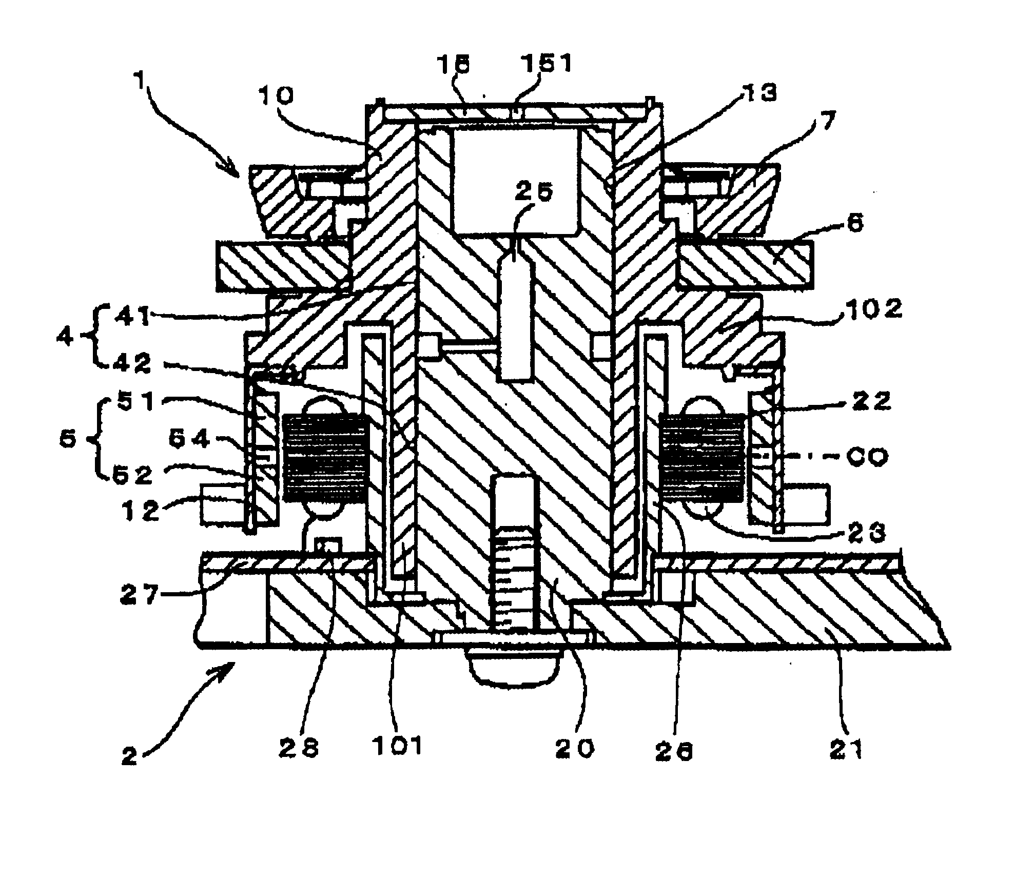 Circumferential confronting type motor