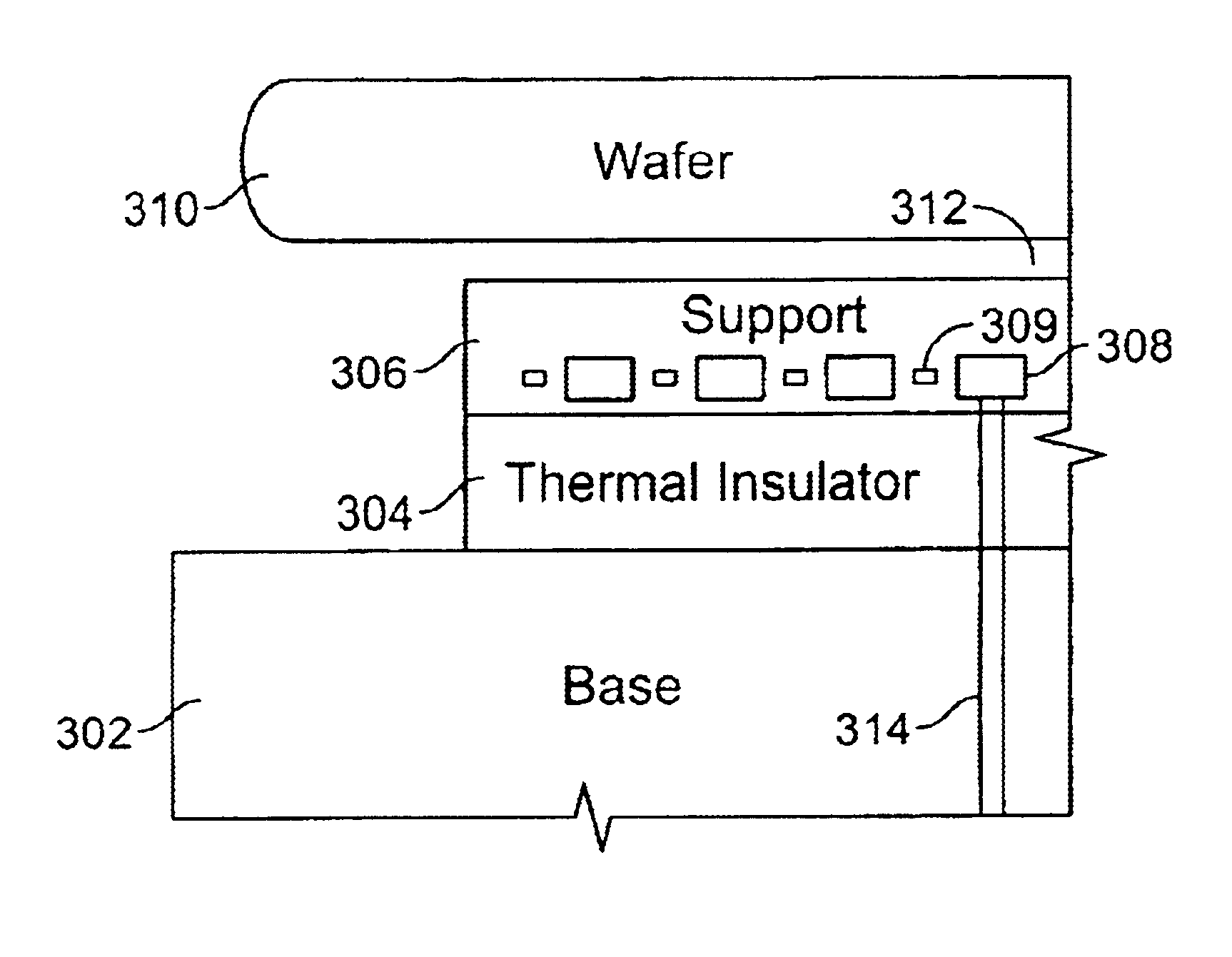 Method and apparatus for controlling the spatial temperature distribution across the surface of a workpiece support