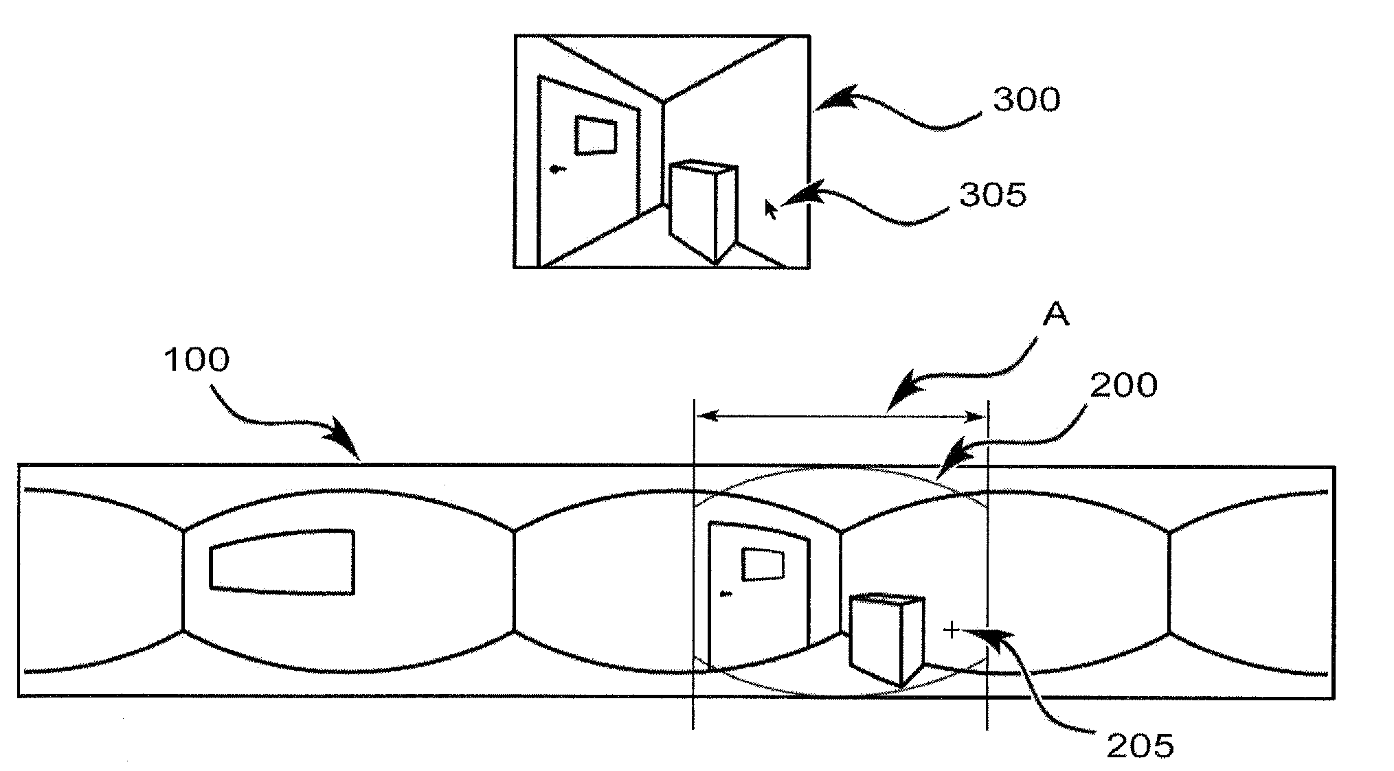 Display-Based Interactive Simulation with Dynamic Panorama