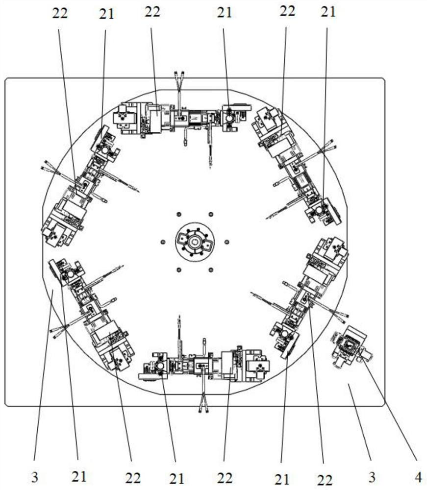 A pressure-maintaining device and pressure-maintaining equipment for earphone shell wiring assembly