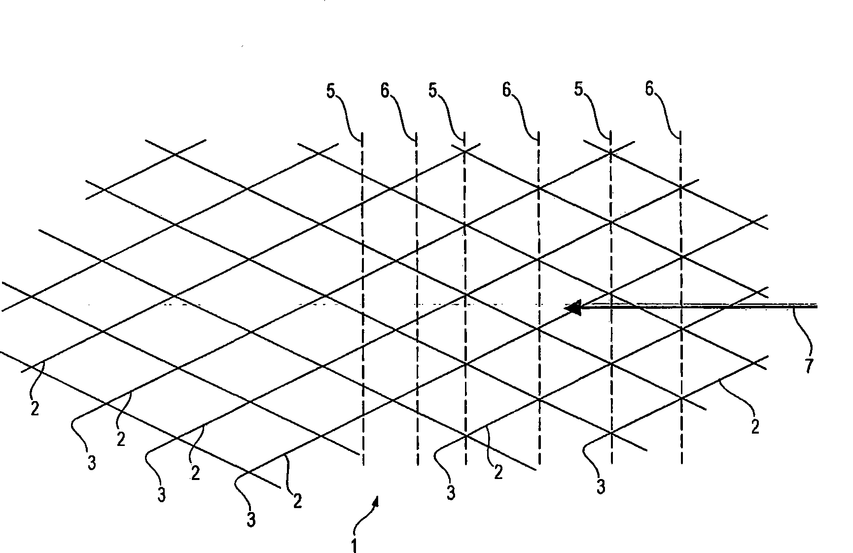 Method for manufacturing a three dimensional frame structure for use as a core structure in a sandwich construction and frame structure manufactured thereby