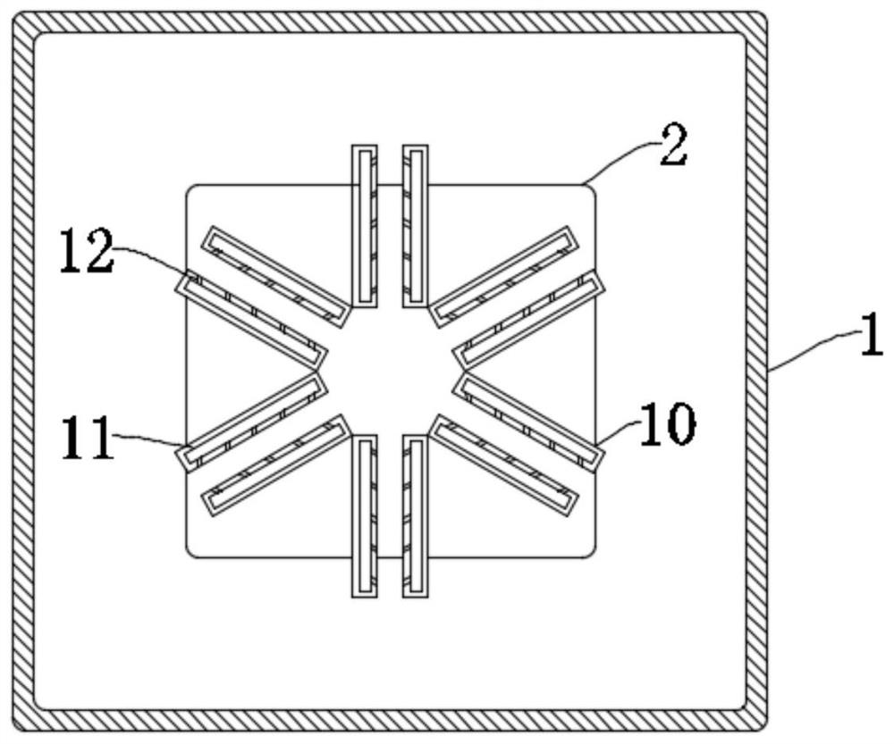 Umbrella water throwing device for public places