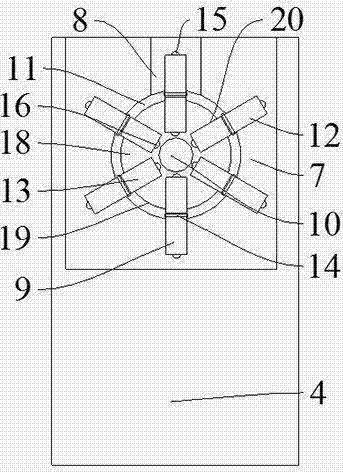 Bottom-mounted hand-control mechanism for garden lighting street lamp