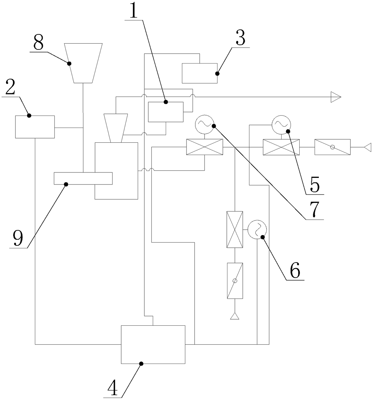 Coal mill outlet temperature control system and method based on pulverized coal fineness online adjustment