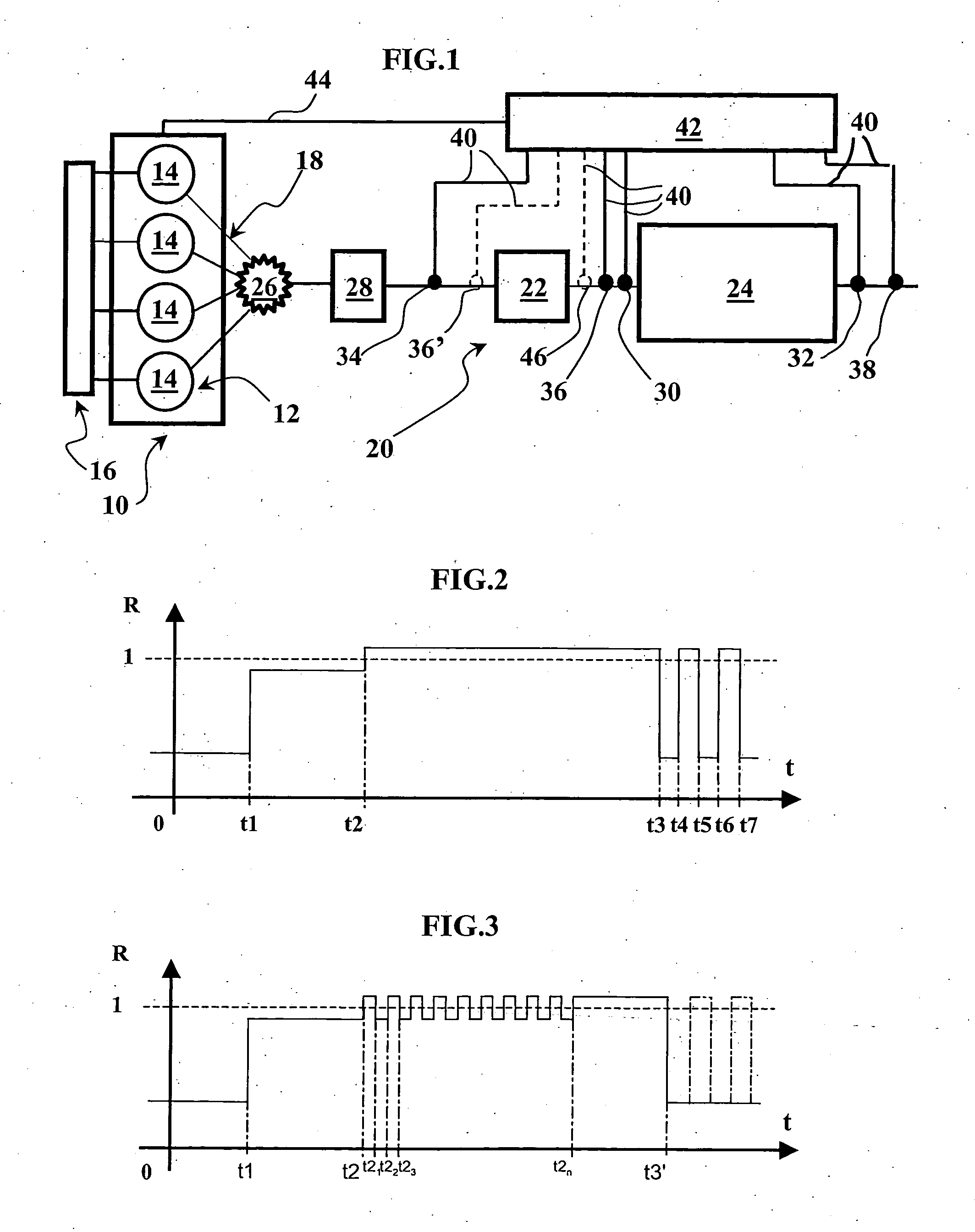 Method and device intended for desulfation of a nitric oxide trap and regeneration of a particle filter