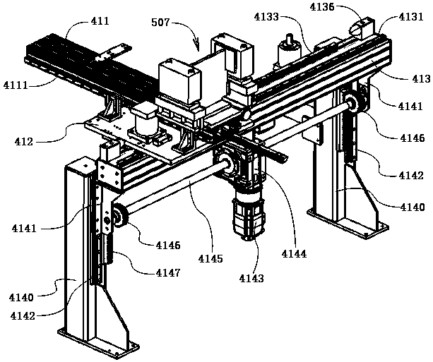 Roller type refrigerator liner double-short-side corner line step-by-step riveting mechanism