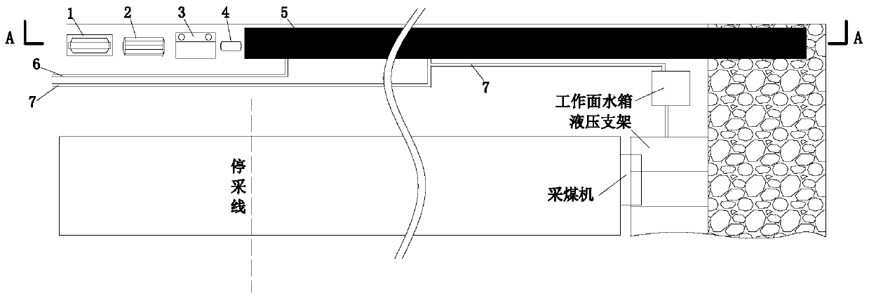 A fully-mechanized mining face mine water resource utilization system and its application method