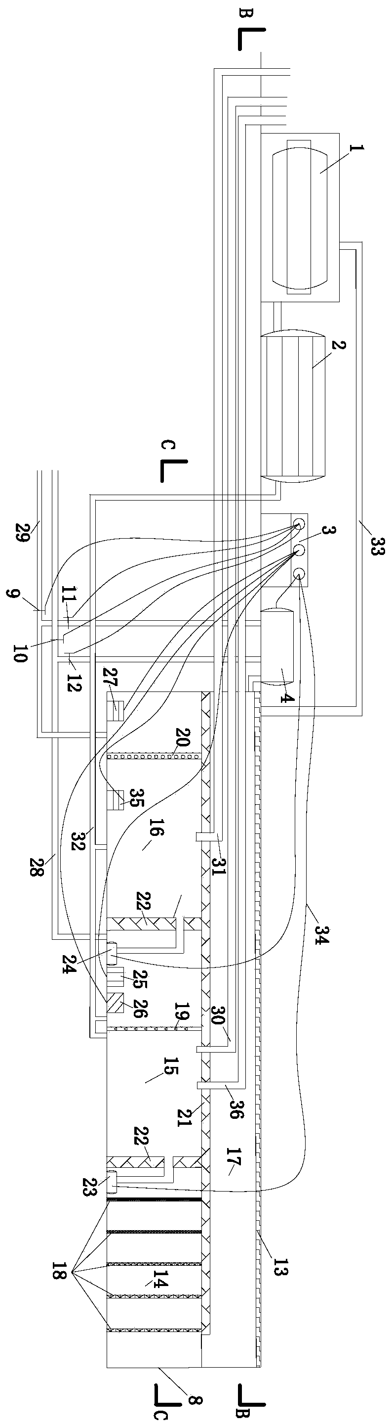 A fully-mechanized mining face mine water resource utilization system and its application method